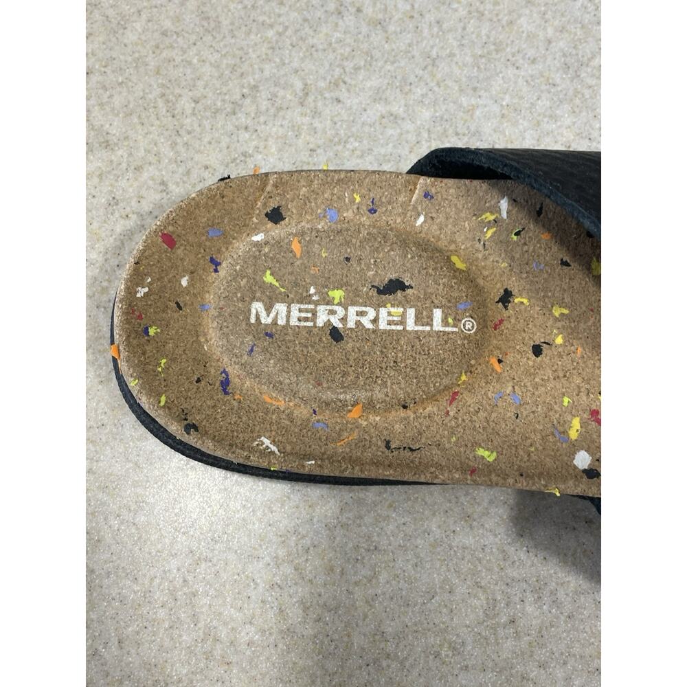 Merrell Select Grip Slide Sandals Paint Splatter Women’s Size 8 Casual Summer - Picture 8 of 9